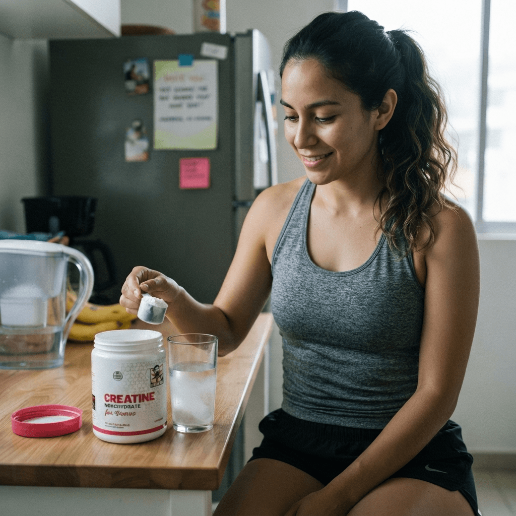 Mujer activa con energía renovada