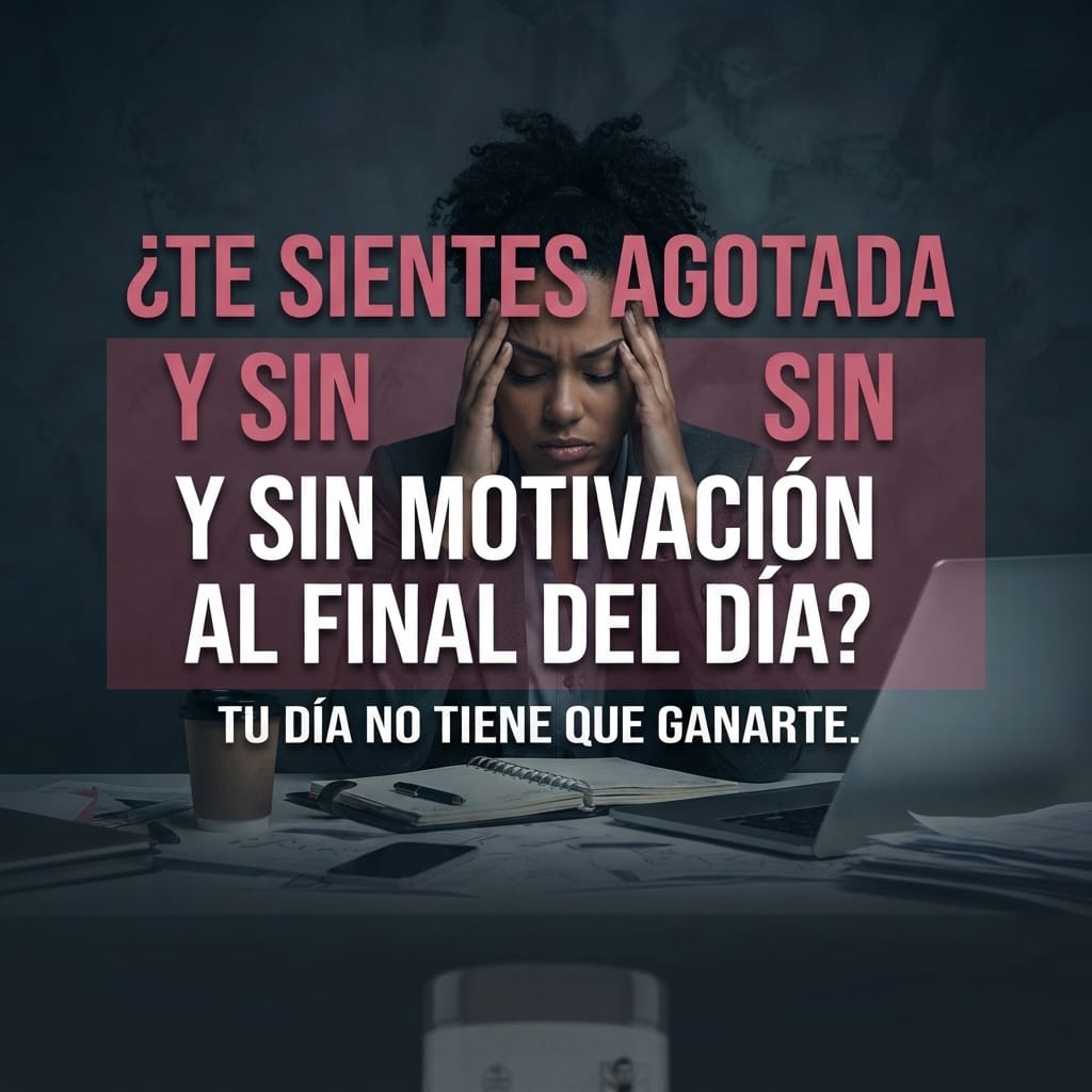 Mujer ocupada con creatina