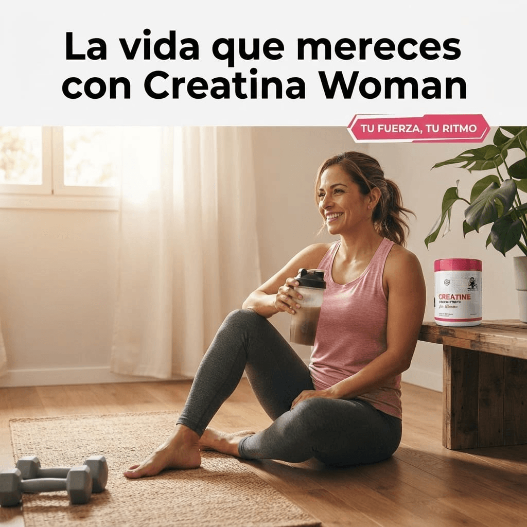 Mujer bebiendo batido