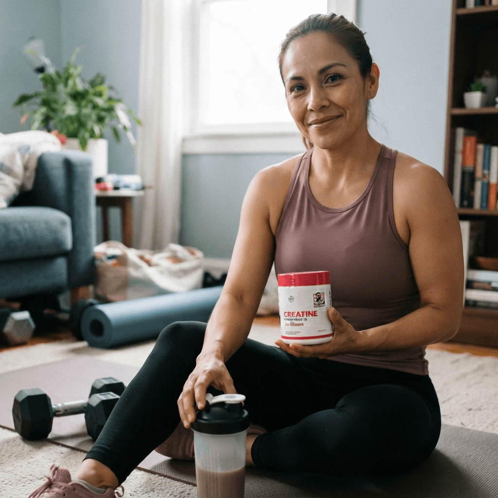 Mujer activa en el gimnasio